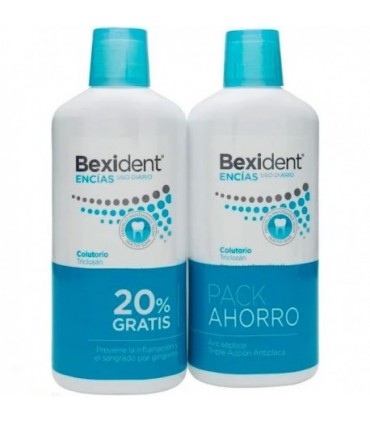 PACK BEXIDENT ENCIAS COLUTORIO TRICLOSAN 500 ML