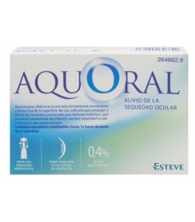 AQUORAL GOTAS HUMECTANTES C/ A HIALURONICO 0.4% 0.5 ML 20 MONODOSIS