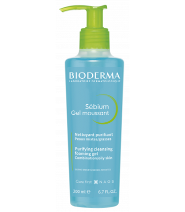 BIODERMA SEBIUM GEL MOUSSANT 200 ML