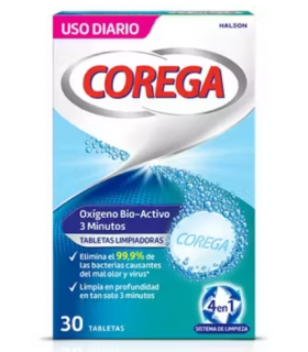 COREGA OXIGENO BIO-ACTIVO LIMPIEZA PROTESIS DENT 30 TABLETAS