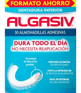 ALGASIV ALMOHADILLAS ADHESIVAS PROTESIS 30 U INFERIOR