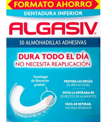 ALGASIV ALMOHADILLAS ADHESIVAS PROTESIS 30 U INFERIOR