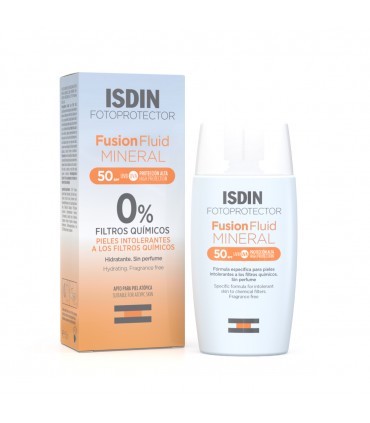 FOTOPROTECTOR ISDIN SPF-50+ FUSION FLUID MINERAL 50 ML